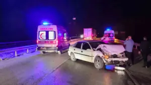 Kırıkkale’de iki otomobil çarpıştı: 4 yaralı