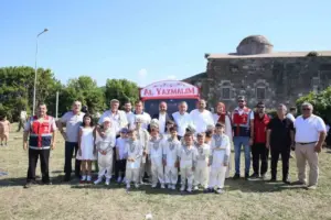 Ordu’nun sakin şehrinde 46 çocuk için toplu sünnet töreni