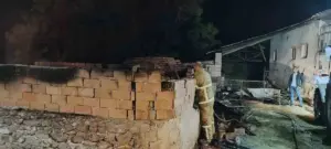 Burdur’da ağılda çıkan yangında 10 küçükbaş hayvan telef oldu