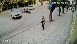 Sebep olduğu kazanın ardından hiçbir şey olmamış gibi yoluna devam etti