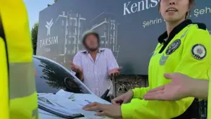 Alkollü sürücü polise yakalandı: “Sanki cinayet mi işledik 5 tane kağıt imzalattın”